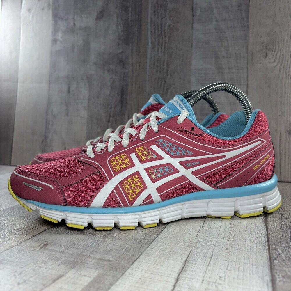 Asics GEL Chase Womens Size 8 Running Shoes Sneakers Trainers Low Top Pink T3A7Q